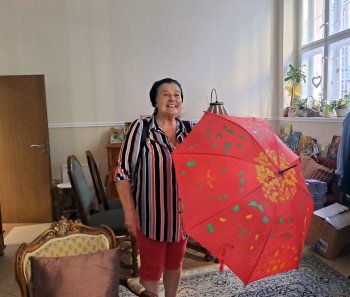 Maľované dáždniky